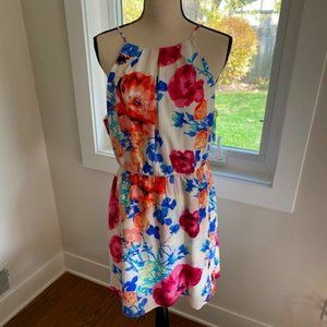Pink Owl  Floral Dress
